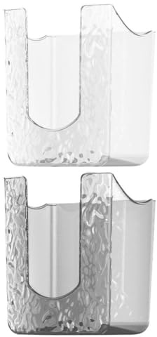 MAGICLULU 2pcs Wall Mounted Tissue Box for Wet Wipes Elegant Storage Space-saving Design Pet Material Bathroom Kitchen