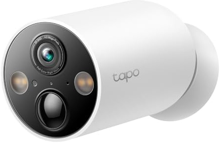 (Ricondizionato) Tapo C425 Telecamera WiFi Esterno Senza Fili 2K 4MP con Base Magnetica, Batteria 10000mAh, Allarme con Rilevamento Movimento, IP66, Audio Bidirezionale, Visione Notturna a Colori