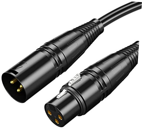 WHAMVOX 1m Xlr-kabel Mit Kupferdrahtleiter Xlr-stecker Buchse Mikrofonkabel Für Audio-übertragung Störungsfrei Abgeschirmt Flexibles Design