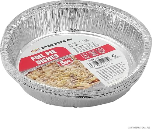 Pack Of 40 Foil Pie Dish - Aluminium Round Foil Pans | Disposable, Foil Baking Trays | Small Pie, Tins Pot Ideal for Pukka Pie, Shepherds Pie, Steak Pie, Pot Pie, Quiche, Pastries and Cake