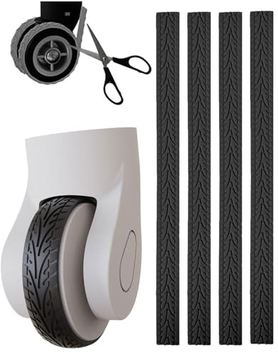 JEXOWIQ Bagaglio Viaggio Copriruota,8 pcs Copricerchi per bagagli,Ruote Per Bagagli Copertura Silicone,Antiscivolo con Cancellazione del Rumore,per Applicabile per Ruote Girevoli,Ruota per Valigia