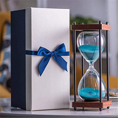 Sanduhr Sand Timer, Sanduhr Sanduhr 30 Minuten Glas Sanduhr Uhr Sanduhr Basteln GlasDekoration(Blueblue Cyan)