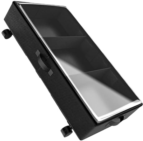 PRETYZOOM Carro Organizador Bajo Cama Con Compartimentos y Ruedas Caja Almacenamiento Gran Capacidad Para Ropa Mantas Ropa De Cama Base Oxford Resistente Con Ventana Transparente y Cremaller