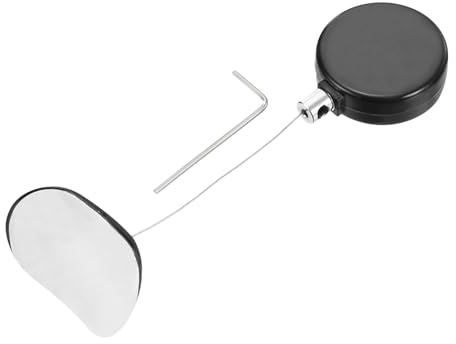 sourcing map Candado de cable retráctil de 1.5 pies con parche de arco, bloqueo de seguridad con cable ajustable antirrobo para laptop, TV, 200 g, color negro