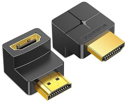 ZIDDAR Connettore adattatore per proiezione 4K e 3D su televisori monitor laptop migliora la visualizzazione in riunione installazione risparmio di spazio