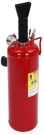 WINPANG Gonfiatore per pneumatici con manometro, alta pressione 8 bar, robusto materiale in ferro, rosso brillante, per gonfiare rapidamente veicoli elettrici e pneumatici da moto