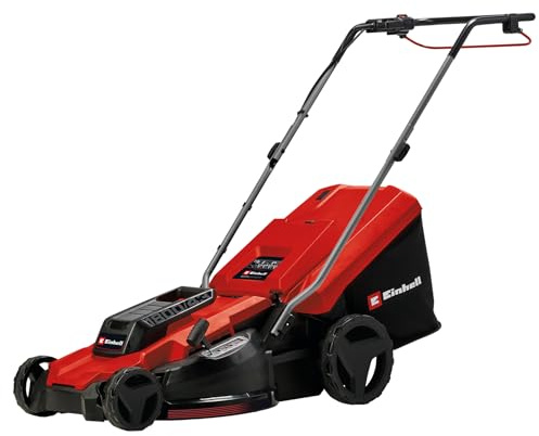 Einhell Electric Lawn Mower 1800W 43cm Cutting Width 50L Capacity Grass Box | Up to 800m², Central Cutting Height Adjustment with 20–65mm Cutting Height GC-EM 1800/43