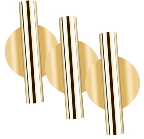 Toyvian Fioriera da Parete Sospesa in Ferro Porta Fiori da Appendere Vaso da Fiori da Parete Decorativo Minimalista per Casa Balcone 3 Pezzi Oro