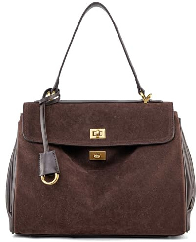NGGU Tragetasche aus Wildleder und Leder, weiches Leder, Schulterhandtaschen für Damen, Umhängetasche für Reisen, Arbeit