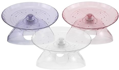 HEMOTON 3 St Hamsterhjul med Integrerat Gömställe Träningshjul för Smådjur Gerbils och Möss Halkfritt och Lätt att Rengöra för Hamsterträning och Motion