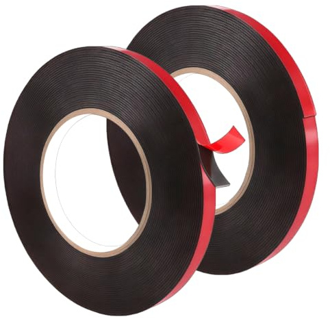 Silkmin 2 Pièces 10 mm X 10 m Ruban Adhésif Double Face Extra Fort