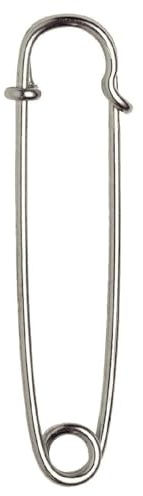 Prym 081587 Kiltnadeln, 76mm, silberfarbig, 200 Stück