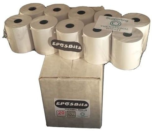 EPOSBITS® Brand Rolls to Fit Sharp XE-A217B XEA-217B XEA217B XEA217 XE-A217 XEA-217 B Cash Register - 20 Rolls
