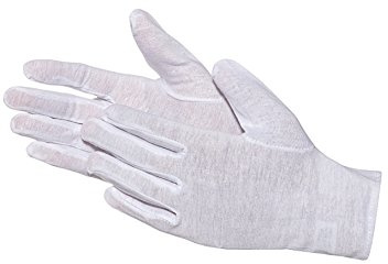 JAH guantes de algodón de doble capa – protección extra y confort para personas alérgicas, embalaje y manipulación