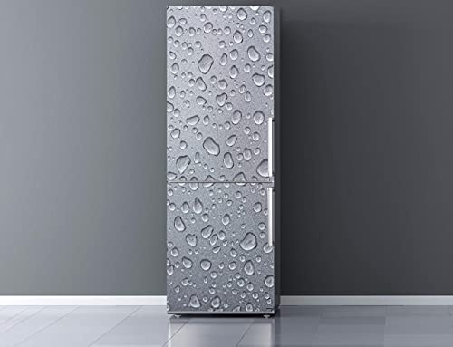 Oedim Vinile per frigorifero Texture Grigio Rinfrescante 185 x 70 cm | Adesivo resistente | Adesivo decorativo dal design elegante