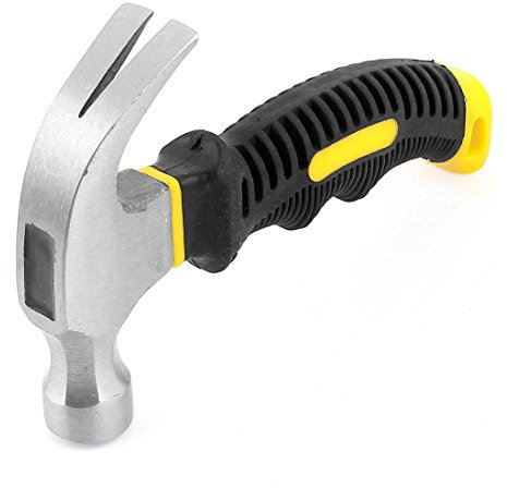 Aexit Black Yellow Soft Rubber Grip Mini Stubby Claw H-ammer Nail Holder 160mm 6 (cfbe08a7082419974cf7da18b5f39729)