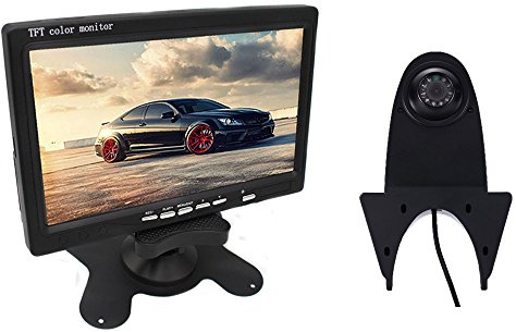 Rückfahrkamera Auto Rückansicht mit Nachtsicht Wasserdicht Rückfahrsystem + 7 LCD Auto Monitor Replacement for VW Crafter T5 MB Sprinter Viano Vito Transit Ducato