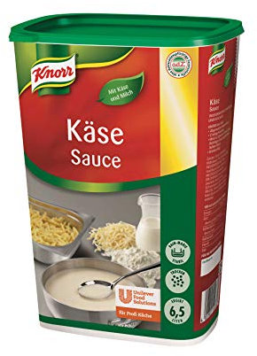 Knorr Käse Sauce (cremige Konsistenz, abgerundeter Käsegeschmack) 1er Pack (1 x 1kg)