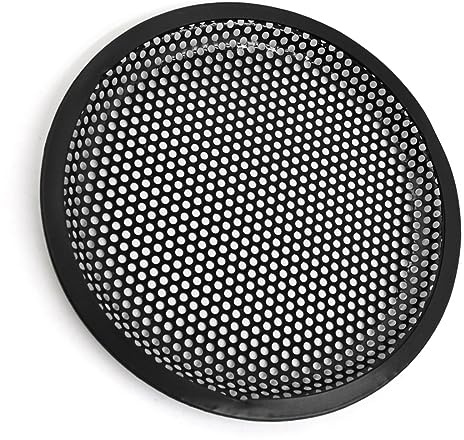 MACHSWON Auto Subwoofer Lautsprecher Metall Waffelschutz Grill Abdeckung 8 Zoll Schwarz