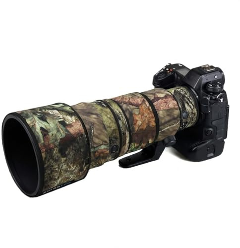ROLANPRO Copriobiettivo impermeabile compatibile con Nikon Z 400 mm f4.5 VR S Camouflage Rain Cover Lens Manicotto Protettivo Pistole Custodia #23 Marrone giungla impermeabile