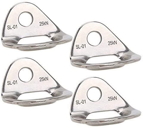 equlup Climbing Hanger, 4 Pcs Climbing Hanger Stainless Steel Wall Ceiling Mount Bracket Trainer Rock Climbing Accessories for Outdoors High Altitude