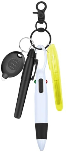 Daemson Nurse Pen Set, Badge Reel Pen, Nurse Badge Accessories (Black)