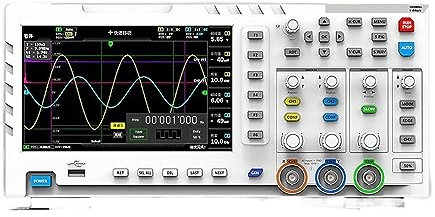 Oscilloscopes de laboratoire, Oscilloscope numérique 100MHz * 2 bande passante analogique 1GSa/s taux d'échantillonnage 2 canaux 7 ''oscilloscope de table, Mesure précise(P4100 Probe)