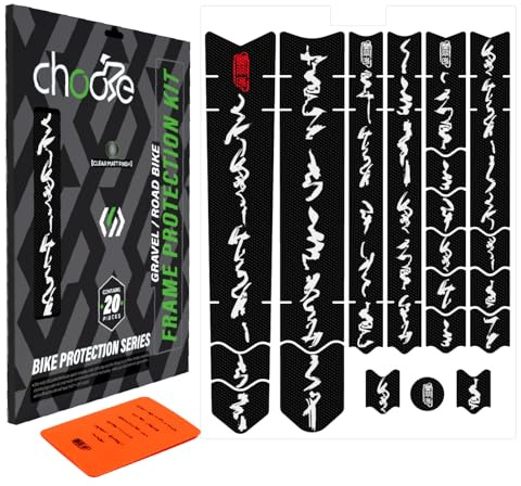 CNCLOL Fahrrad Rahmenschutzfolie für Rennrad/Gravel/MTB/Ebike/Downhill&Enduro, Fahrrad Lackschutzfolie Rahmenschutz Kit-Fahrradrahmen Schutz Schutzfolie Set Vollständiger Schutz