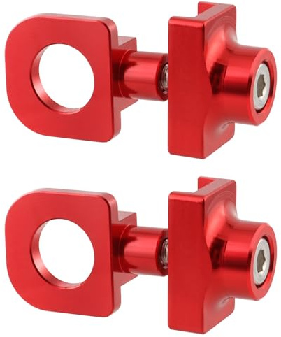 Tiezhangmen Lot de 2 tendeurs de chaîne de vélo légers et pratiques - Ajusteurs de boulons de chaîne en alliage d'aluminium - Pour vélo Fixie - Noir