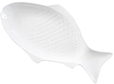 Didiseaon Keramik Fischplatte Servierplatte Aus Porzellan Fischförmiges Snacktablett Für Zuhause Und Restaurant Multifunktionale Catering Teller
