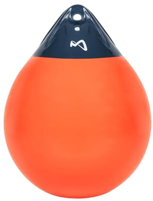 Mesle Kugelfender Globe, ø 30 cm orange, Fender Boje, Bootsfender rund aufblasbar, Ankerboje, Fender Boot Schiff Yacht, Markierungsboje