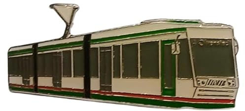 Pin für Gelenktriebwagen NGT8D, Citadis, MVB, Straßenbahn-Magdeburg Anstecker, anstecker, Anstecknadel, Eisenbahn, Zug, Lokomotive, Bahn, U-Bahn, E-Lok, Strab