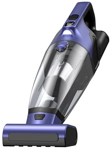 Vankarr Aspirabriciole Senza Fili Potente 17000pa Aspirapolvere Auto, Mini Aspirapolvere Portatile per Auto Ricaricabile Aspira Briciole USB Aspirapolvere a Mano per Casa Auto Ufficio