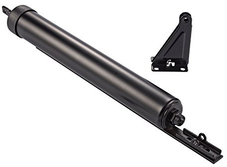 Ideal Security Quick-Hold Closer for Extra-Heavy Storm Doors with Torsion Bar, Black (1.5-Inch Diameter)