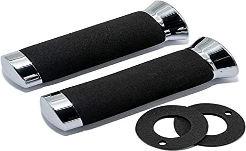 1 paio di manopole per manubrio in schiuma per moto da 22 mm.