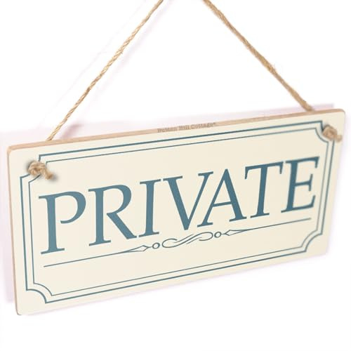 Private Hanging Door Sign, Formal Door Notice | Private formal door notice