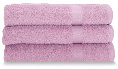 Gabel Handtücher Gesicht, Schwamm aus Reiner Baumwolle, 60 x 100 cm, Alpenveilchen, 3 Stück