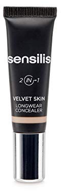 Sensilis Velvet Skin - Corrector y Rellenerador De Alta Cobertura y Larga Duración, Difumina Las Arrugas y Reduce Imperfecciones, Con Ácido Hialurónico - Tono 01 Light