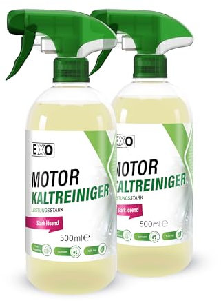 2 x 500 ml Motorkaltreiniger | sparsames Konzentrat | hohe Schmutzlösekraft | Werkstattreiniger | Teilereiniger | Kaltreiniger | Motorreiniger 500 ml 0,5 Liter