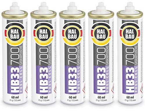 Lot de 5 cartouches de gaz pour appareils à gaz Fuel Cell 115 mm | Cartouche de gaz de rechange Ø32 pour cloueuse à gaz HB33