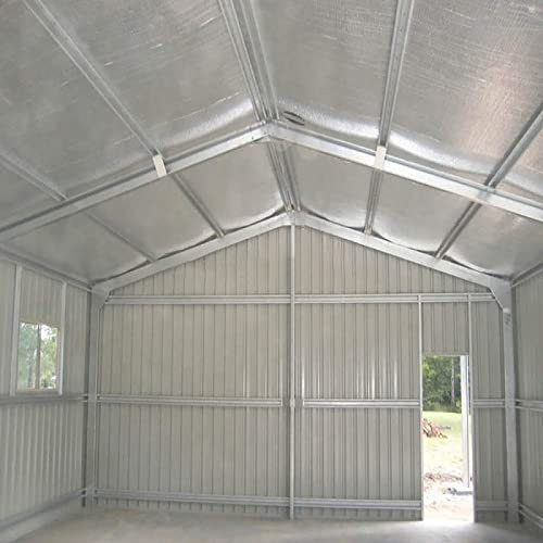 Aluminium Dampfsperrfolie Dampfsperre Dach Innen Dampfsperre zur Dämmung Dampfsperrfolien zur Dachisolierung Dach dampfsperre sauna Dampfsperren,Dachisolierung Selbstklebend (Size:1x8m/3.2x26.2ft)