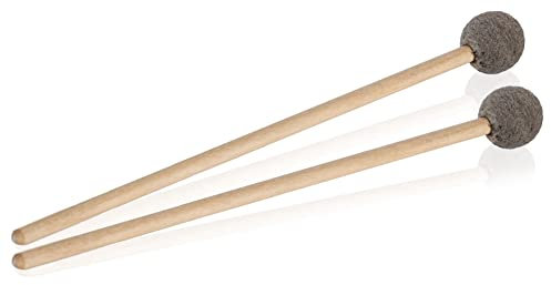Classic Cantabile MG2220F Glockenspielschlägel Paar - Runder Kopf - Stiel aus Ahorn - Gesamtlänge: 22 cm - Kopfdurchmesser: 20 mm - Für viele Orff- und Percussioninstrumente geeignet