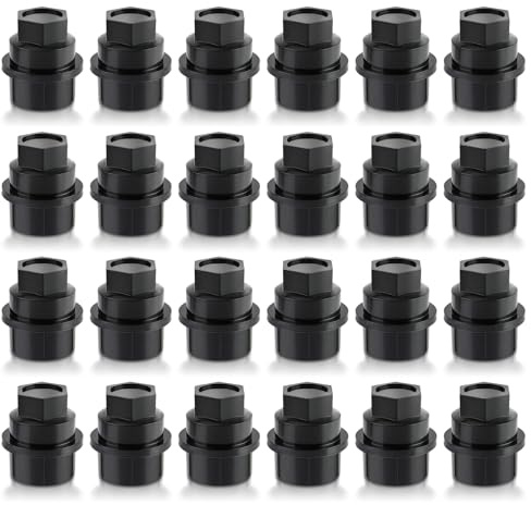 AUTOKAY 15646250 Wheel Lug Nut Cap Covers Thread Fits for Chevrolet Astro Colorado Avalanche Express Silverado Suburban for Cadillac Escalade for GMC Safari Savana Yukon - Pack of 24