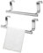 JIANYH 2 Pcs Over The Door Towel Rail,Kitchen Towel Rail Tea Towel Holders Stainless Steel Over Door Tea Towel Rail, No Drilling for Kitchen Bathroom,Anti Slip Scratch Protecting Stripe
