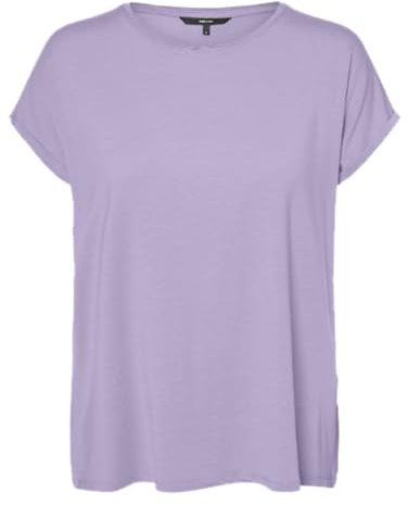 VERO MODA VMAVA Plain SS Top GA Jrs Noos, Lilla Pastello., L