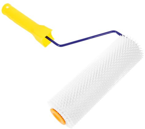 HOMSFOU Selbstnivellierende Stachelwalze Für Estrich 23cm Für Zementböden Handwerkzeug Mit Stacheln Robust Und Langlebig