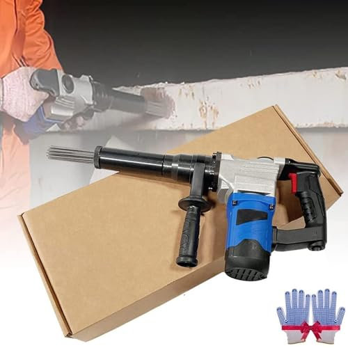 Scrostatore Elettrico ad Aghi, Pistola elettrica per la rimozione della ruggine ad Aghi da 1100 W, scrostatore ad Aghi Portatile, scalpelli elettrici a Getto di Grado Industriale(220V)