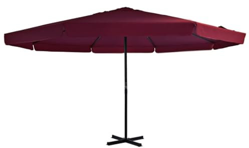 LLEZKBR Furniture select-Garden Parasol with Aluminium Pole 500 cm Bordeaux Red