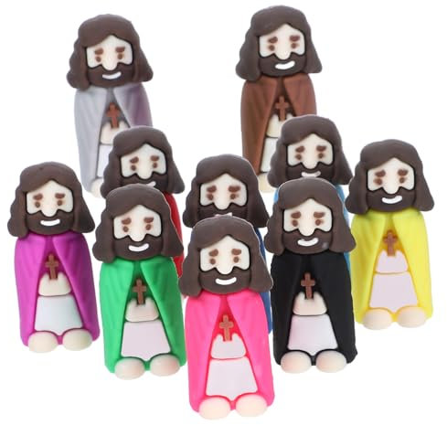 Ciieeo Mini Jesus Figuren Großpackung Religiöse Jesus Statue Dekorative Landschaft Jesus Verzierungen