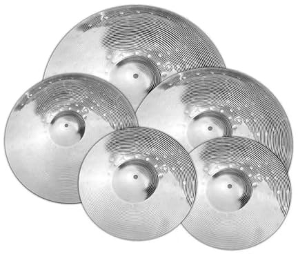 Platillo Platillo De Aleación De Color Plateado 14''hihat+16''crash+18''crash+20''ride Platillo Para Batería